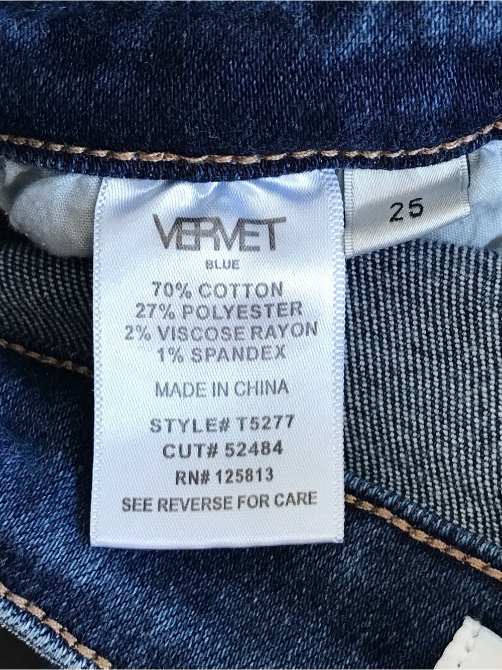 Vervet High Waisted Flare Jeans 25 Y2K Boho Goth Whimsigoth - Picture 10 of 10